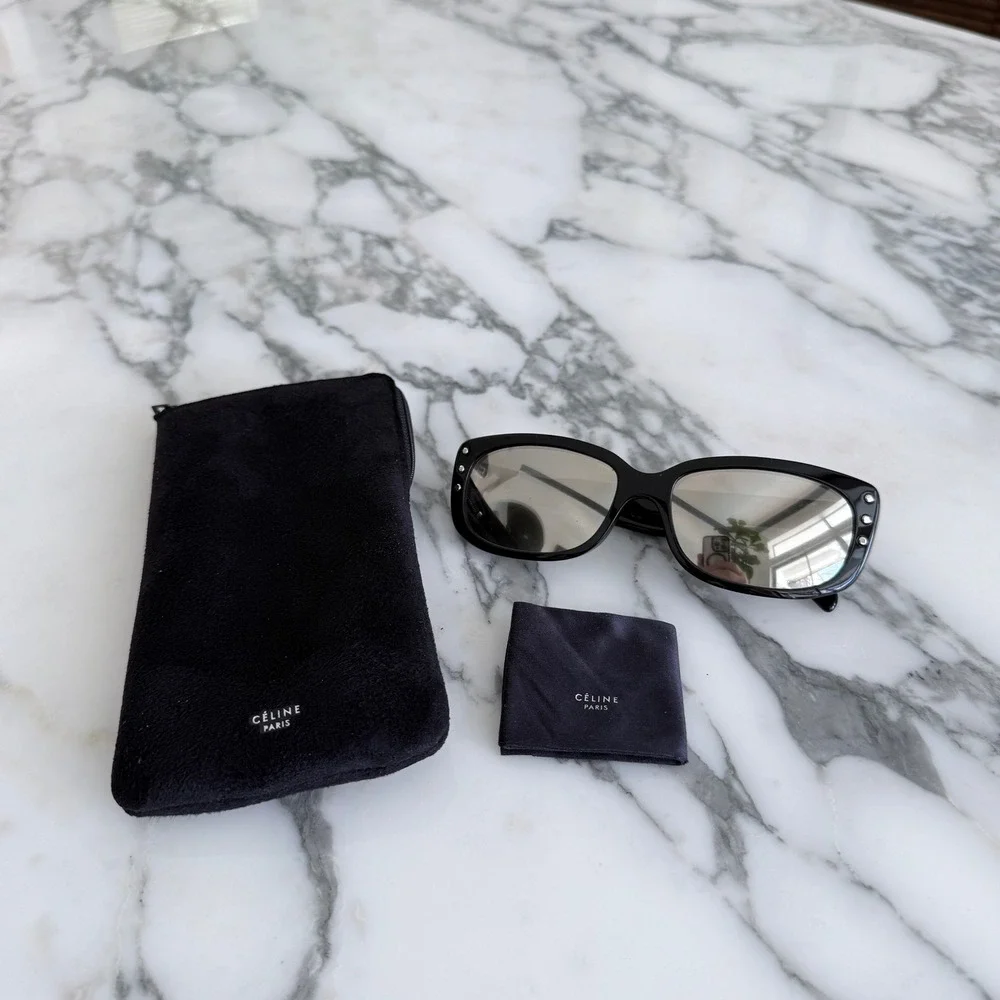 Celine‎ Reflective Sunglasses CL400720l Black Mens Unisex